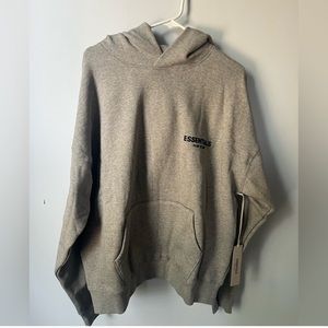 Essentials Fear of God grey hoodie size M